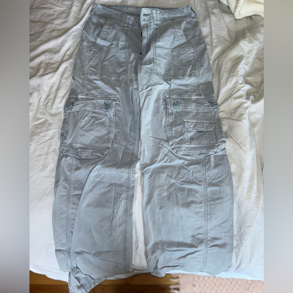 AE Stretch High-Rise Straight Leg Cargo Pants